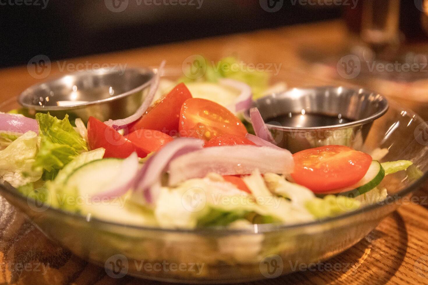 First course side salad photo