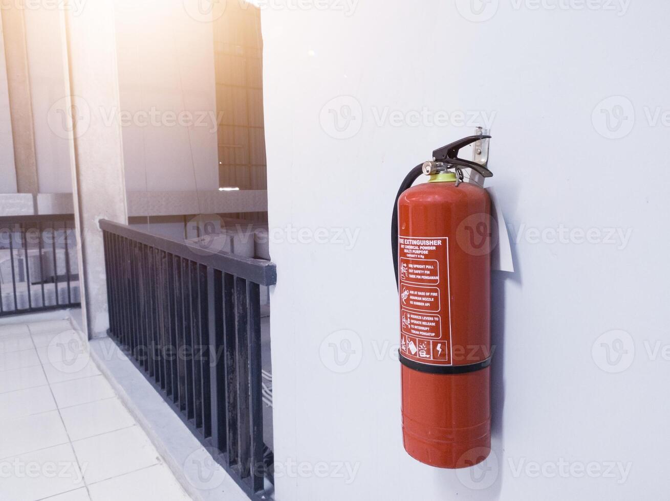 Fire extinguishers for fire-prone industries. photo