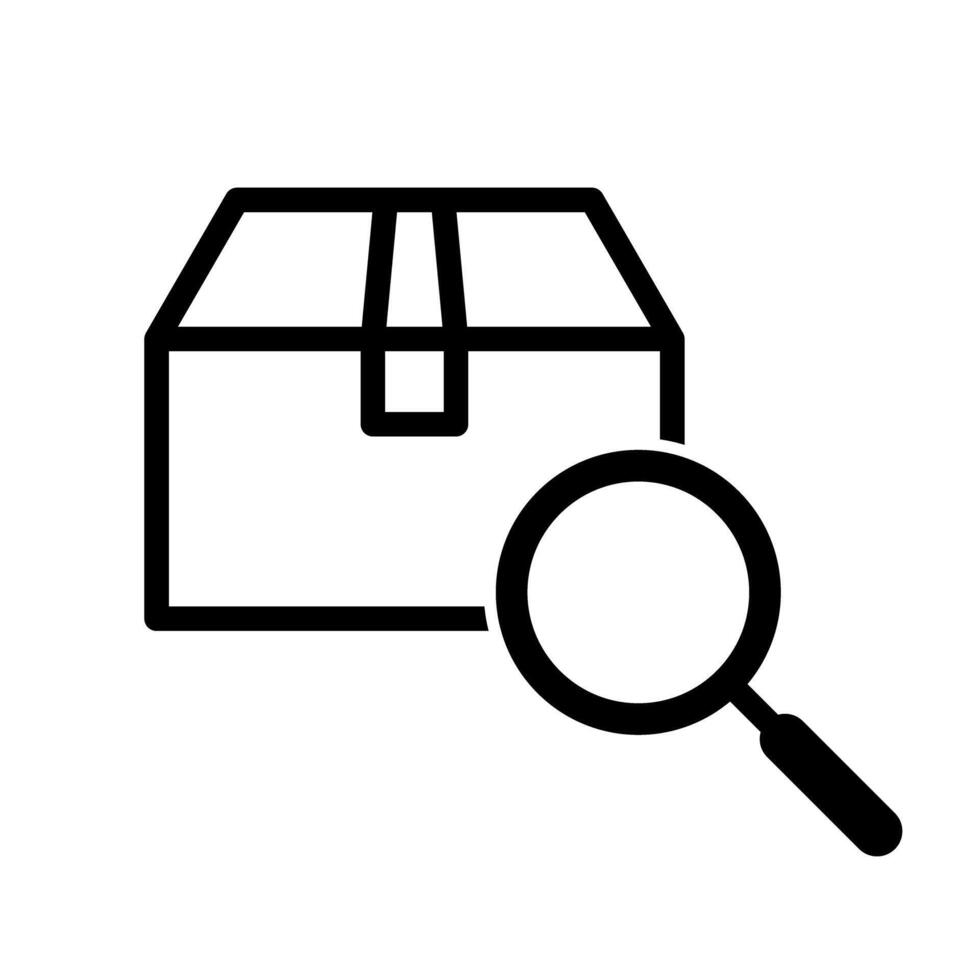 Package tracking status icon. vector