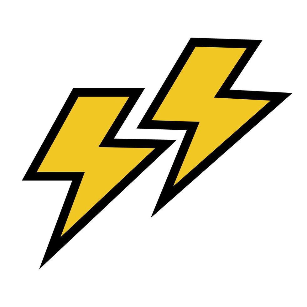 Electricity icons. Electrical and lightning icons. vector