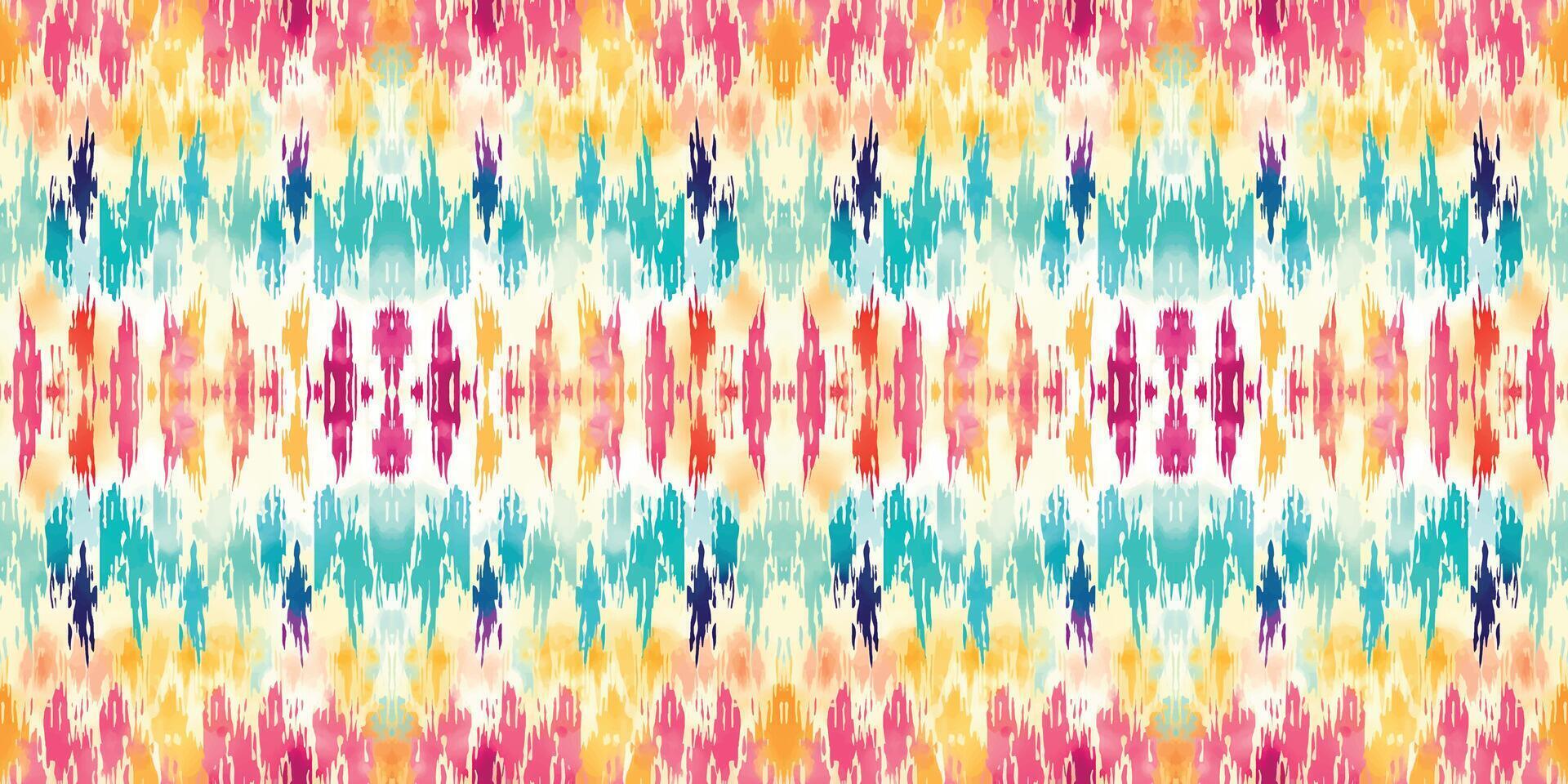 Seamless batik pattern,Seamless tribal batik pattern,and Seamless colorful pattern resemble ethnic boho, Aztec,and ikat styles.designed for use in wallpaper,fabric,curtain,carpet,Batik Embroidery vector