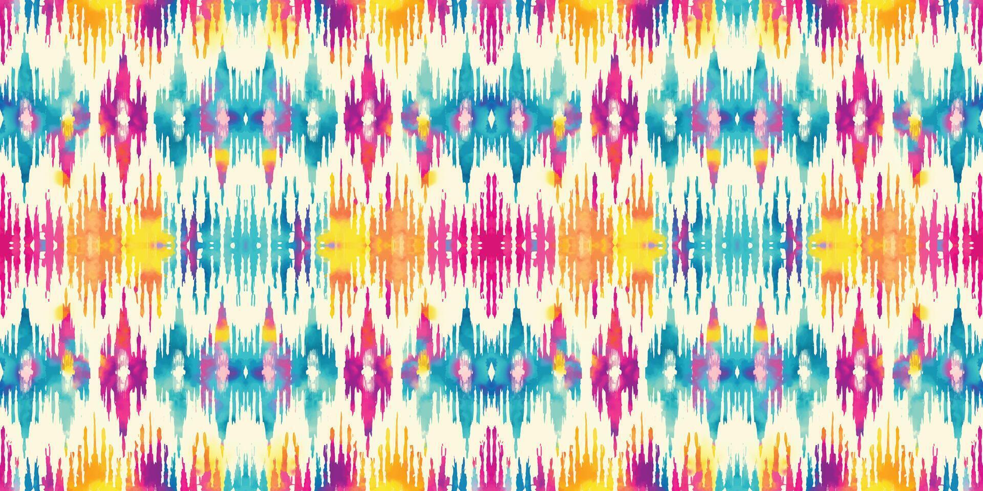 Seamless batik pattern,Seamless tribal batik pattern,and Seamless colorful pattern resemble ethnic boho, Aztec,and ikat styles.designed for use in wallpaper,fabric,curtain,carpet,Batik Embroidery vector