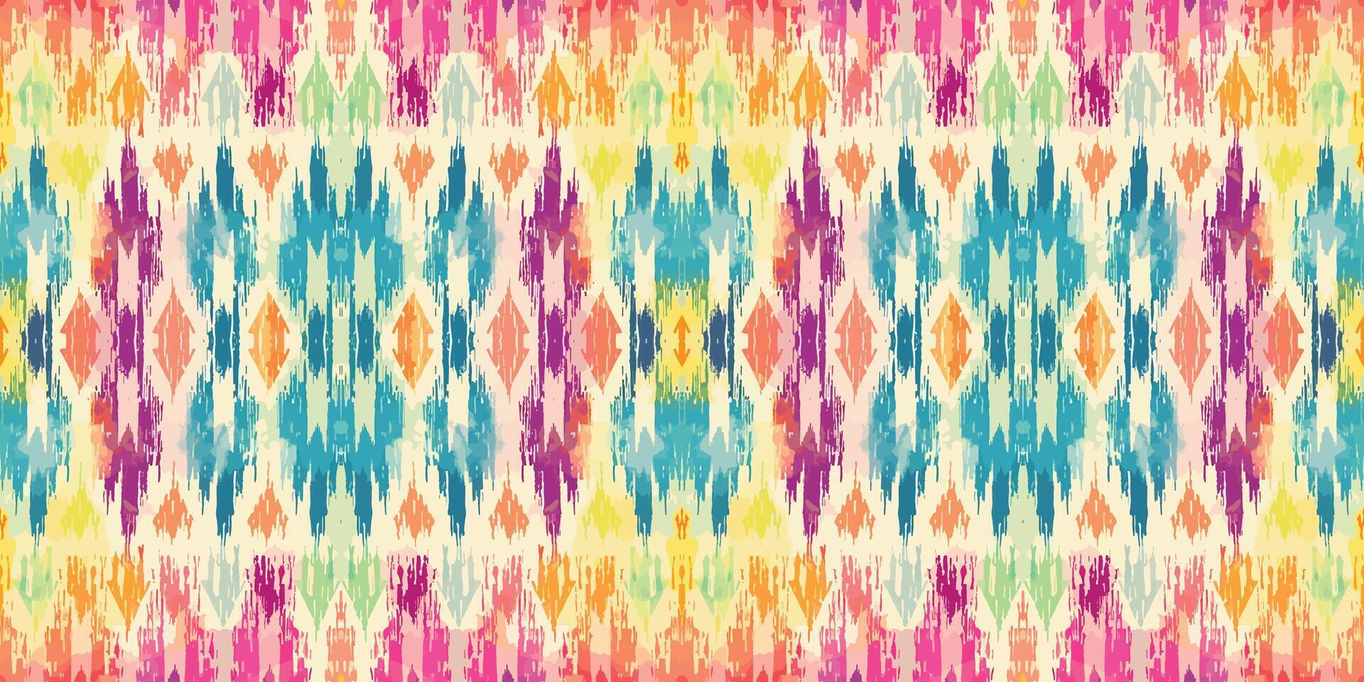 Seamless batik pattern,Seamless tribal batik pattern,and Seamless colorful pattern resemble ethnic boho, Aztec,and ikat styles.designed for use in wallpaper,fabric,curtain,carpet,Batik Embroidery vector