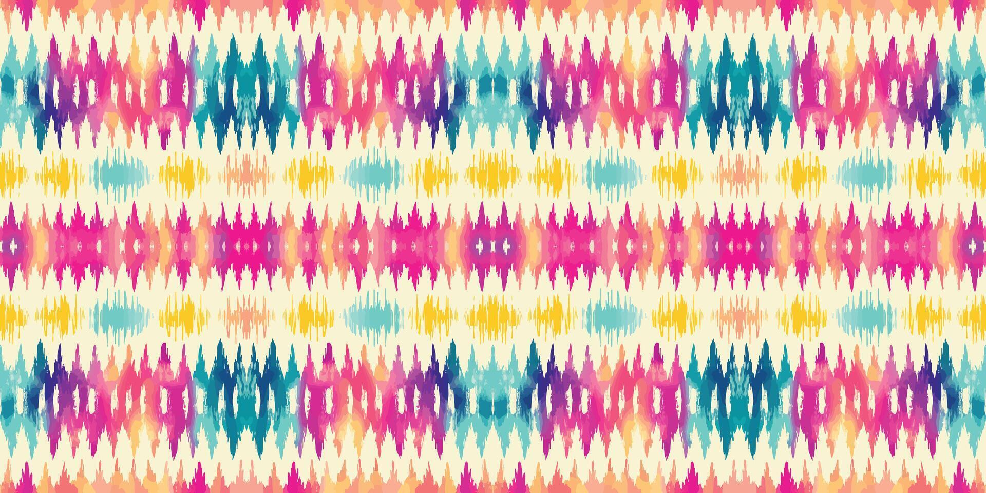 Seamless batik pattern,Seamless tribal batik pattern,and Seamless colorful pattern resemble ethnic boho, Aztec,and ikat styles.designed for use in wallpaper,fabric,curtain,carpet,Batik Embroidery vector