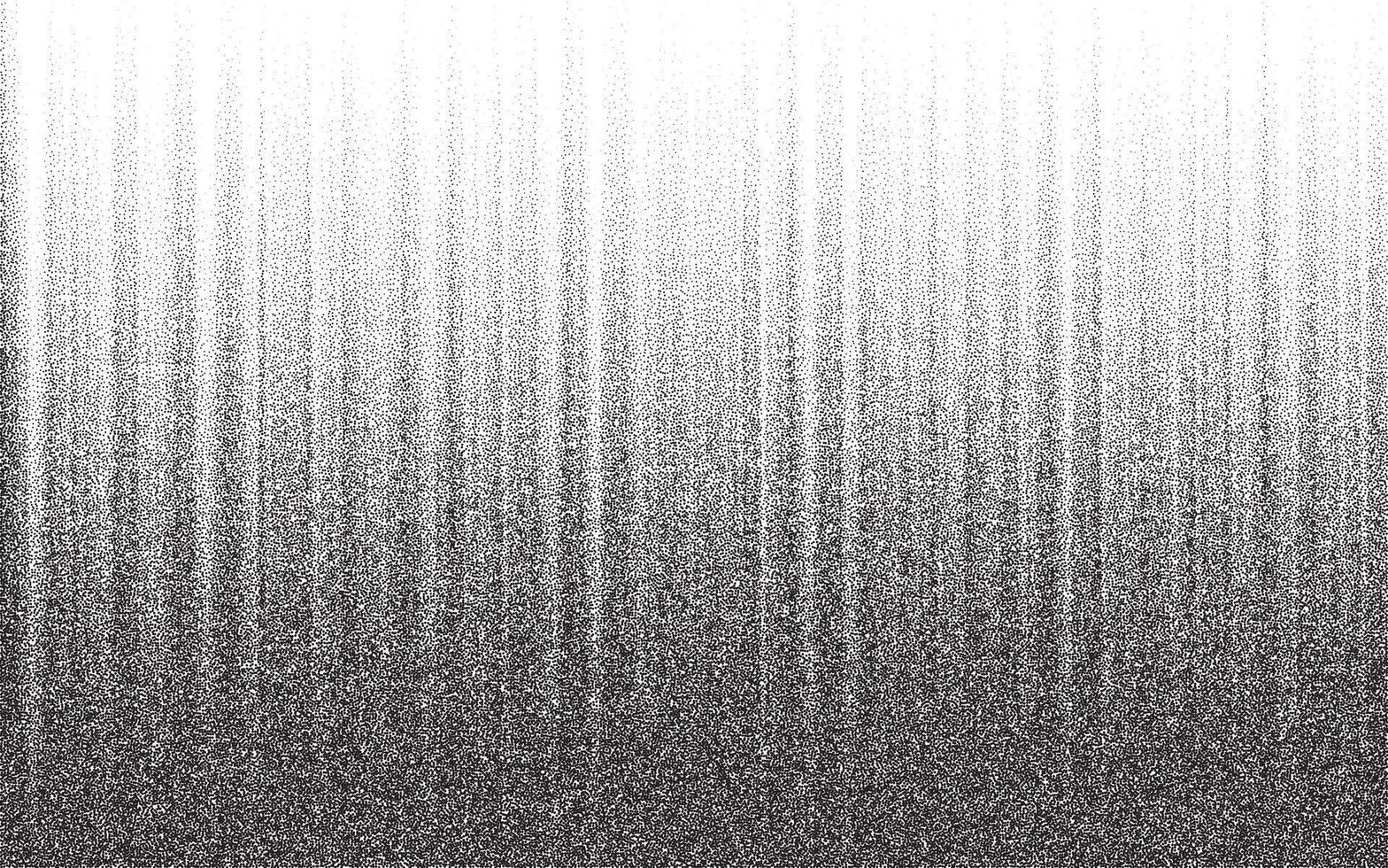 Vertical speed light rays stipple noise dot texture background, grainy dot pattern vector