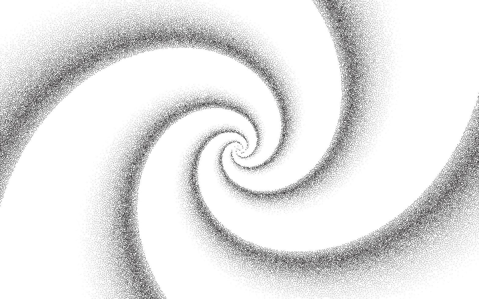 Spiral gradient with noise stipple dots effect, grainy texture background vector