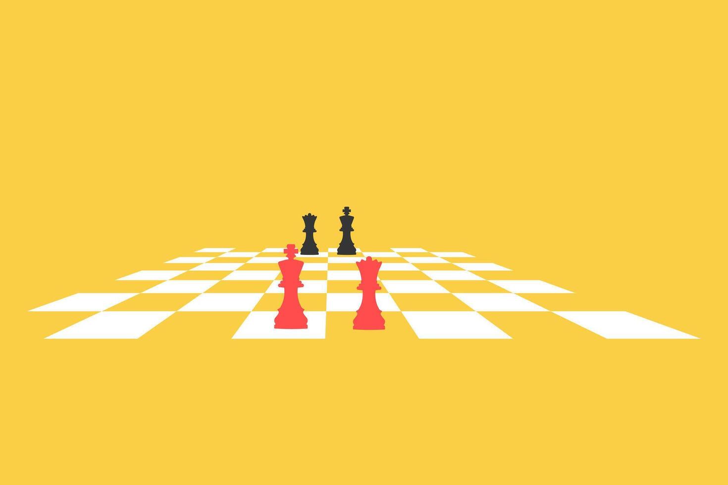Chess board game concept of business ideas and competition and strategy ideas concept. vector