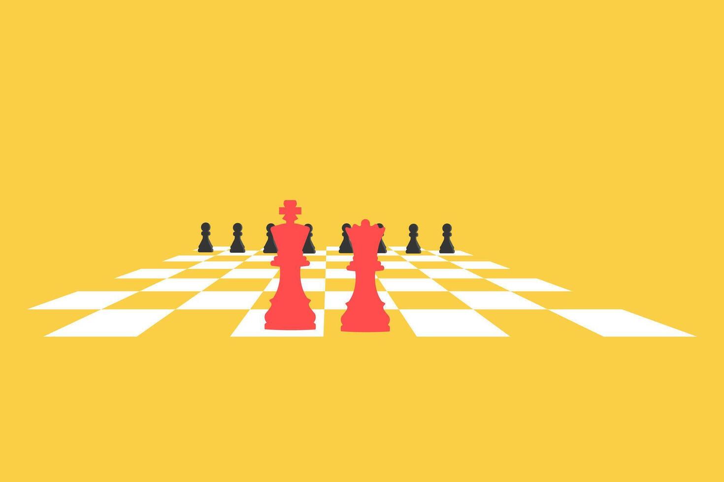 Chess board game concept of business ideas and competition and strategy ideas concept. 1 vector