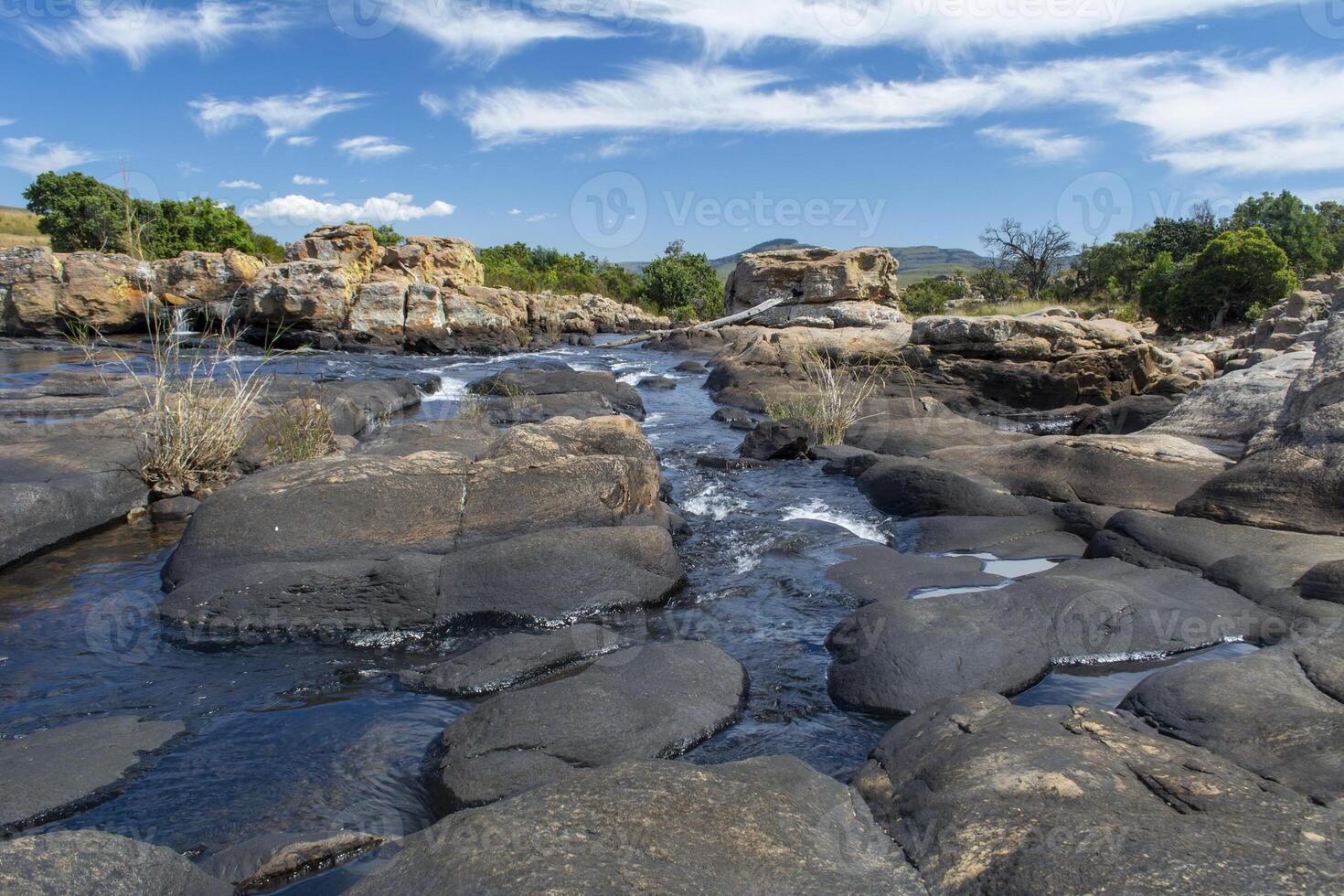 view of Treurrivier at Bourke's Luck Potholes on Panorama Route in South Africa photo