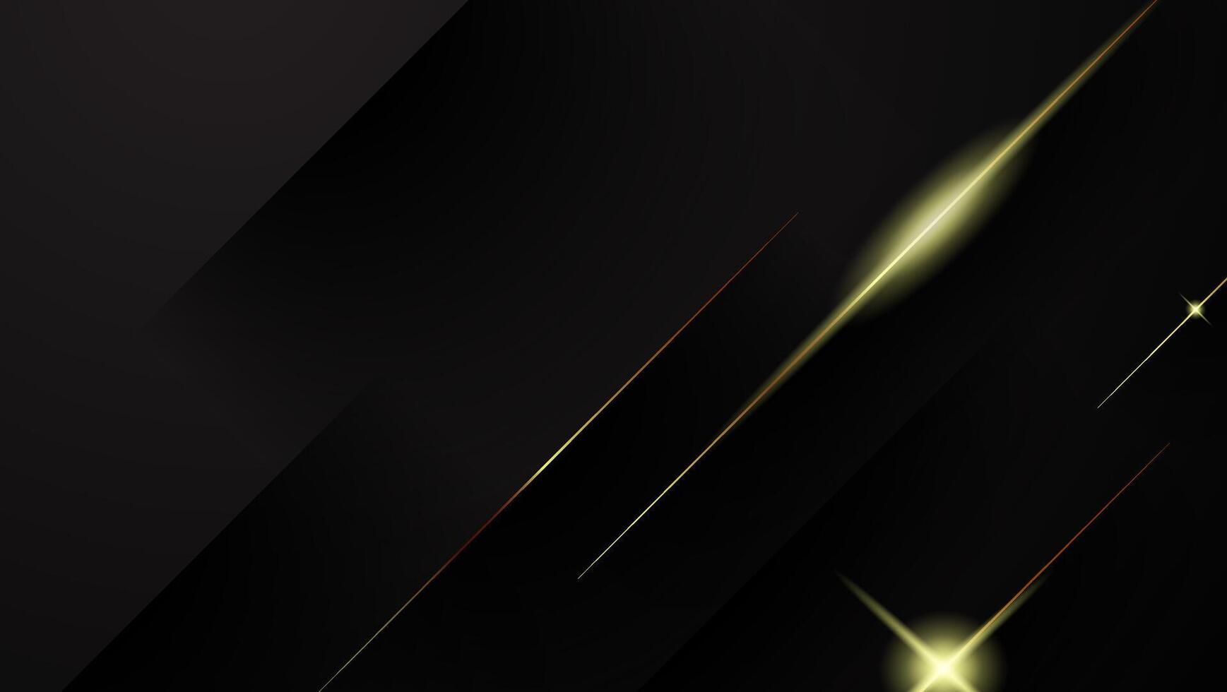 black and gold background with diagonal lines vector