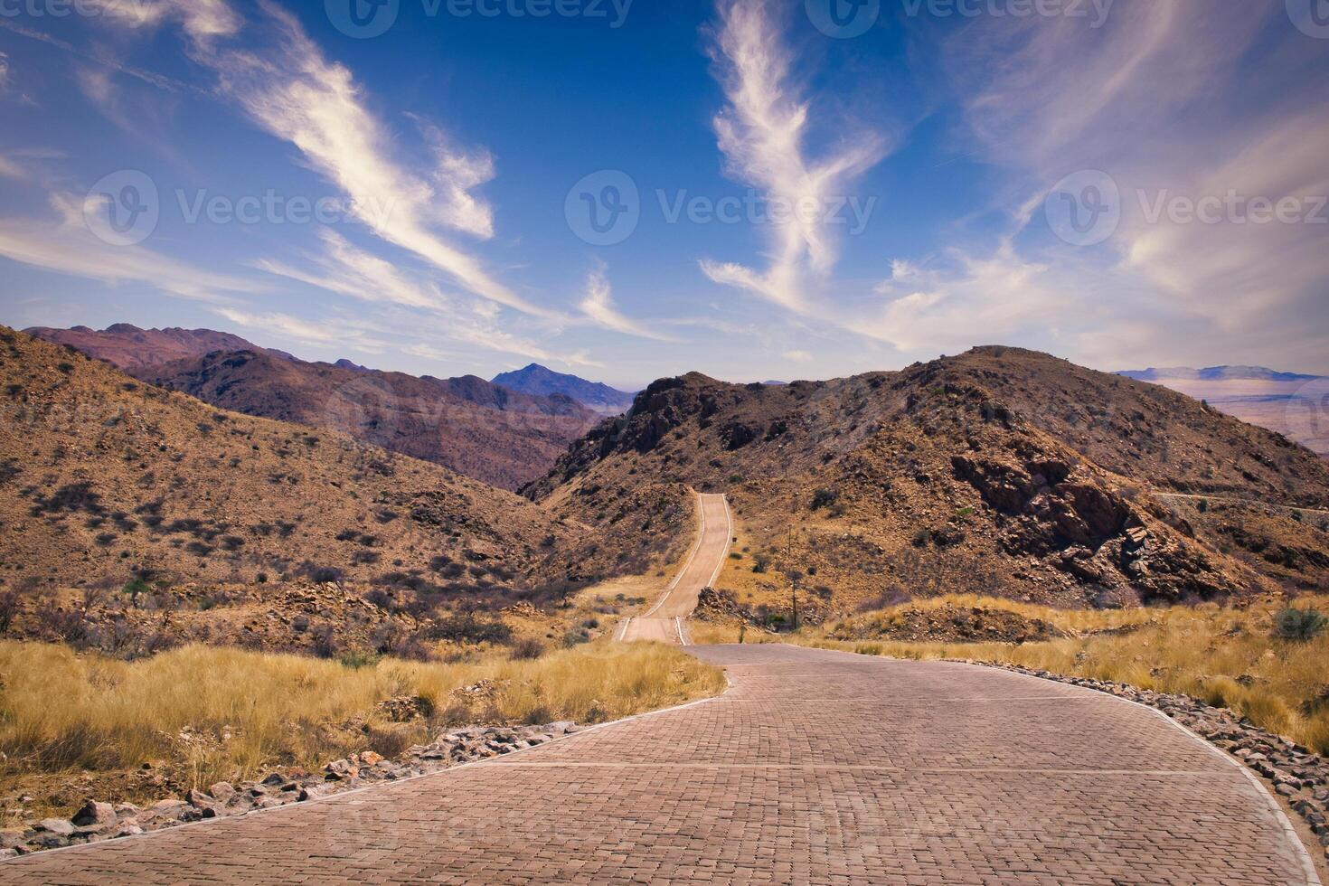 View on the spreetshoogte pass or Spreeth's Peak Pass in Namibia photo