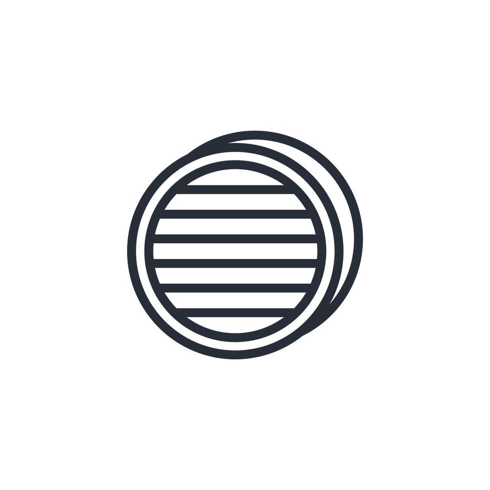latitude icon. .Editable stroke.linear style sign for use web design,logo.Symbol illustration. vector