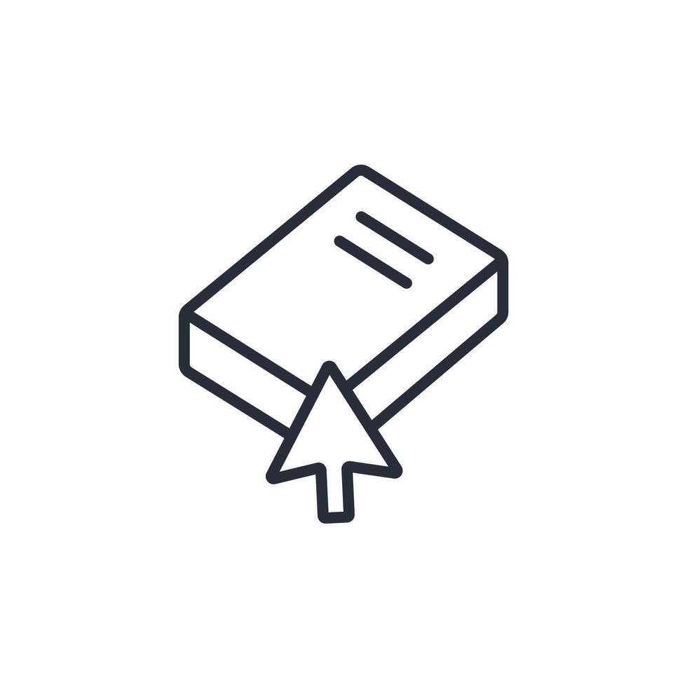 online book icon. .Editable stroke.linear style sign for use web design,logo.Symbol illustration. vector