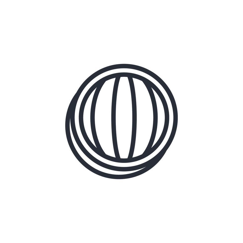 longitude icon. .Editable stroke.linear style sign for use web design,logo.Symbol illustration. vector