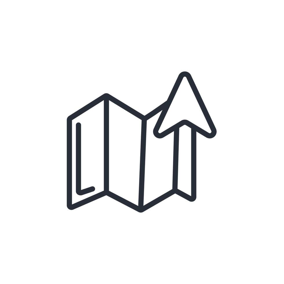 navigate icon. .Editable stroke.linear style sign for use web design,logo.Symbol illustration. vector