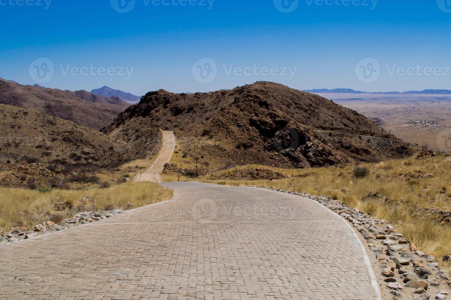View on Spreetshoogte pass, Spreetshoogtepas in Afrikaans, mountain pass in central Namibia, connecting the Namib Desert with the Khomas Highland by traversing the Great Escarpment. photo