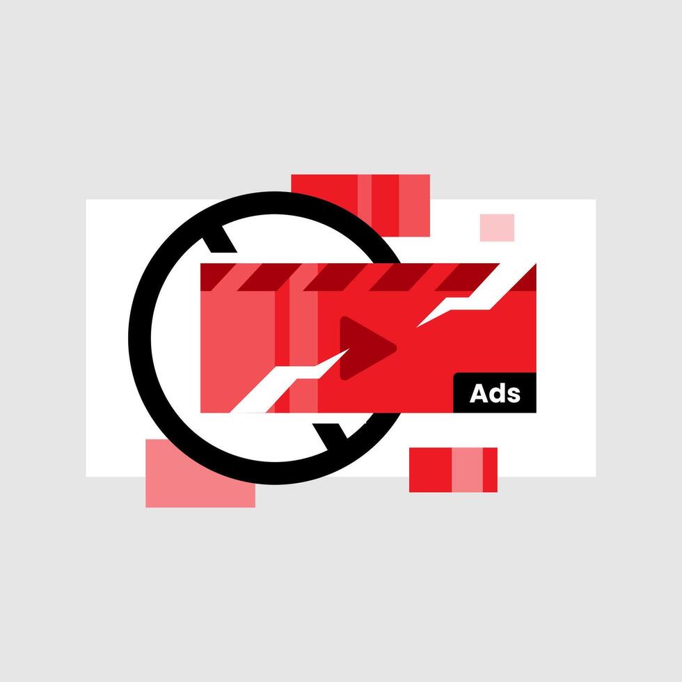 remove ads concept illustration flat design. simple modern graphic element for ui, infographic, icon vector