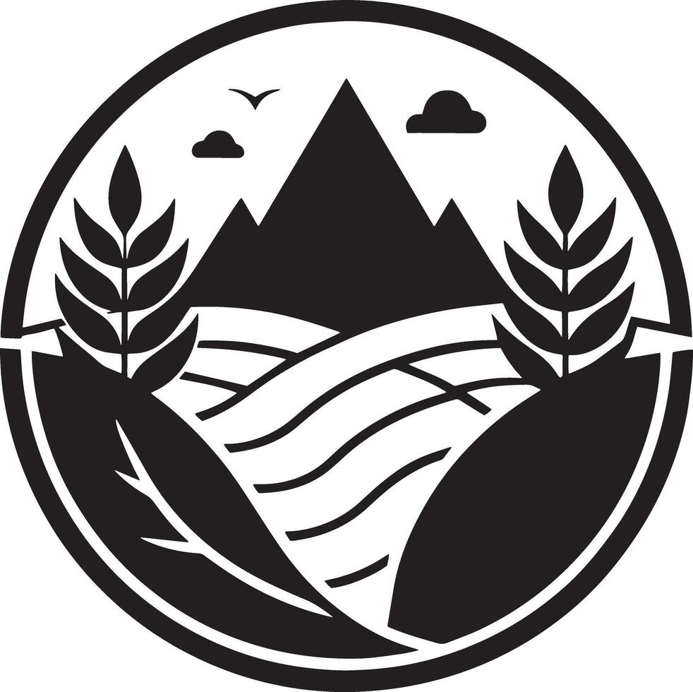 agriculture and farming logo design illustration vector
