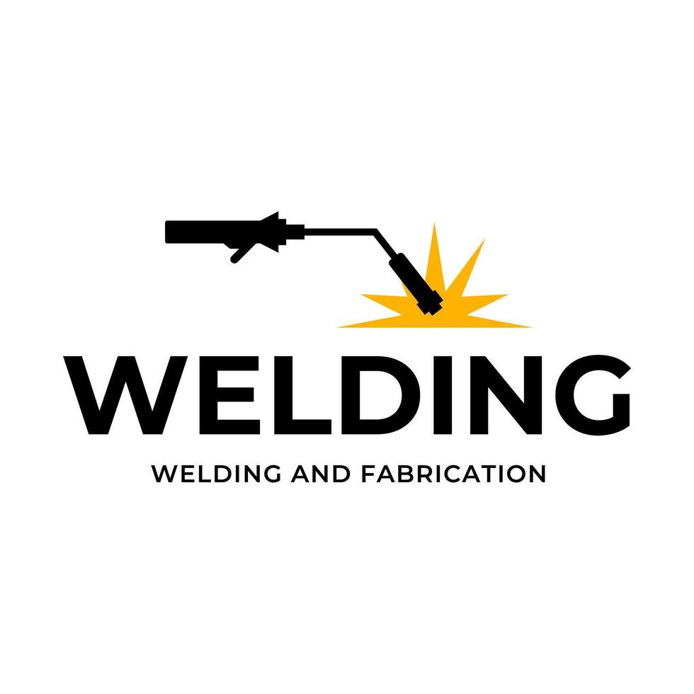 welding workshop symbol of development and repair vector