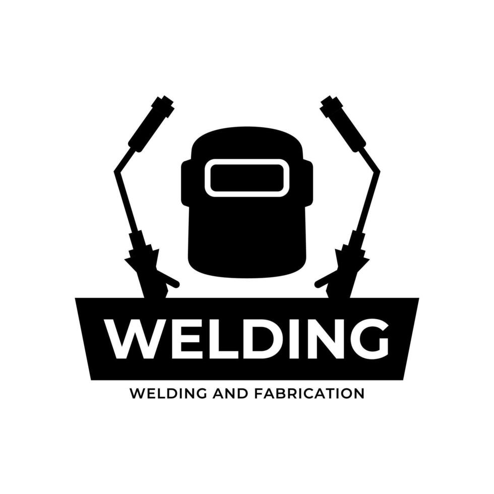 welding workshop symbol of development and repair vector