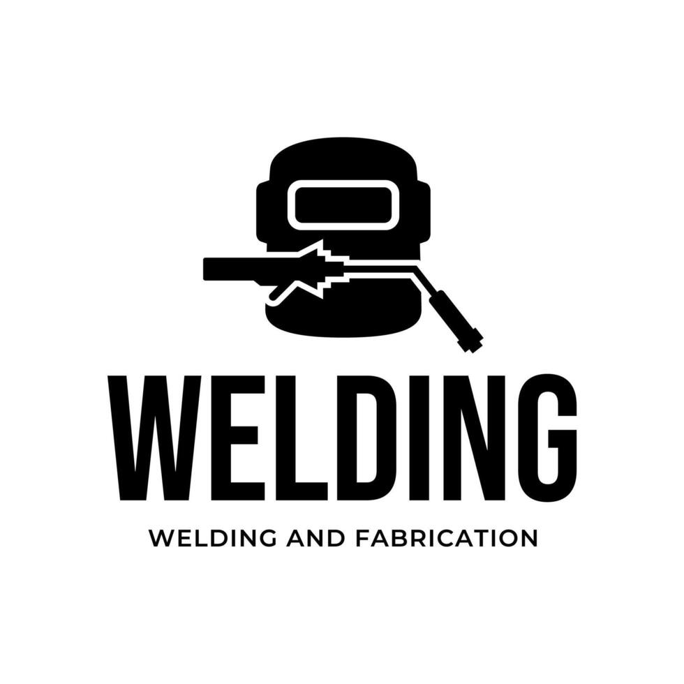welding workshop symbol of development and repair vector