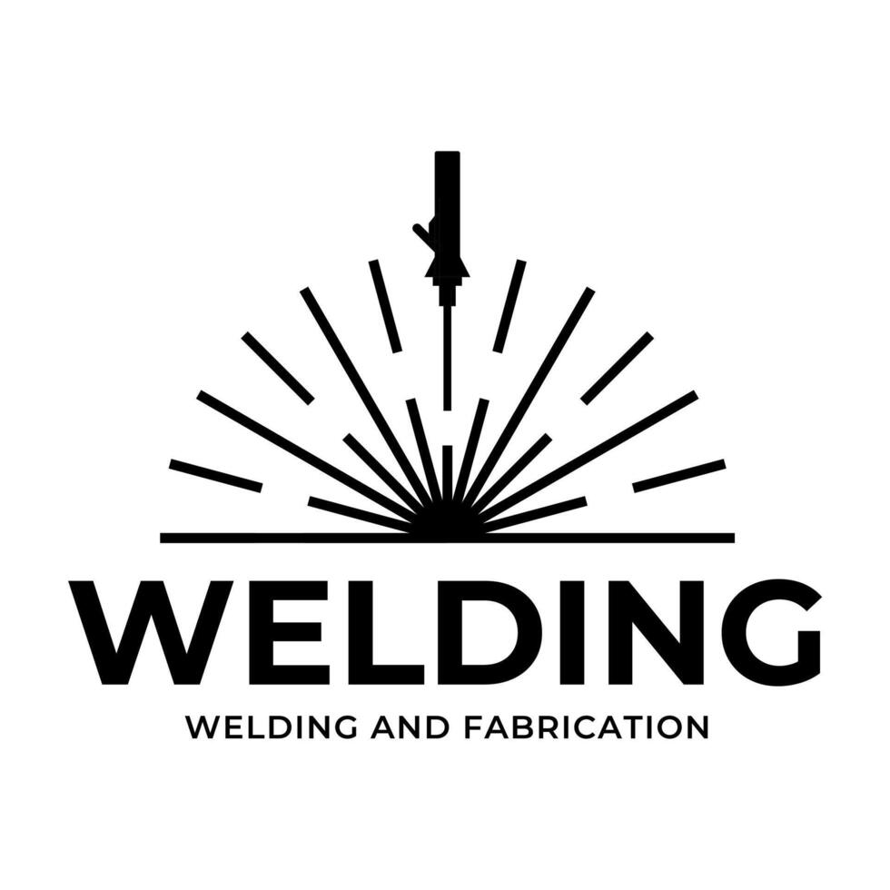 welding workshop symbol of development and repair vector