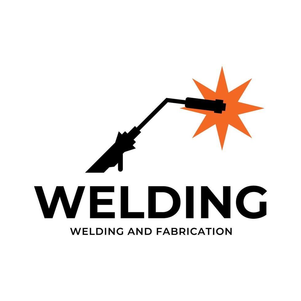 welding workshop symbol of development and repair vector
