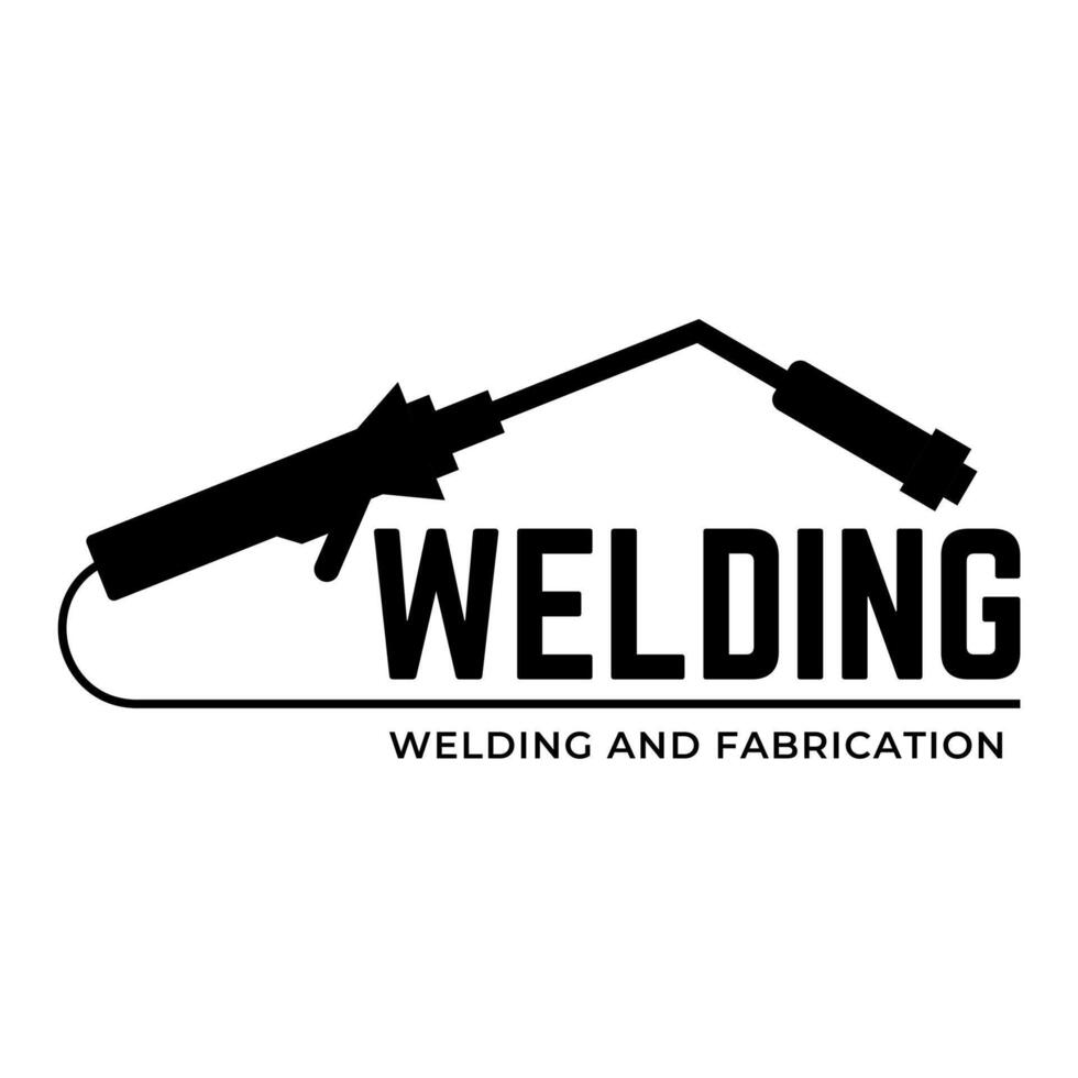 welding workshop symbol of development and repair vector