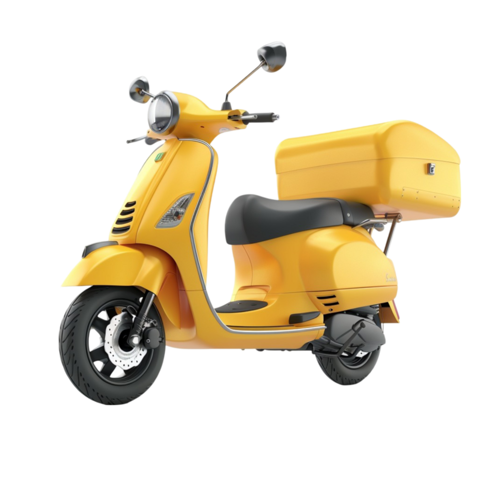 a yellow scooter png