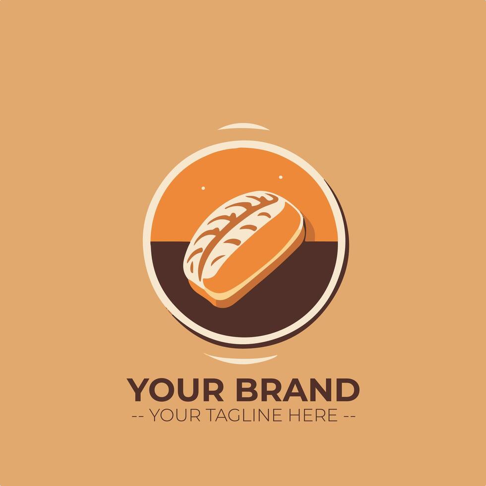 Bakery Store Minimalist Logo Concept vector