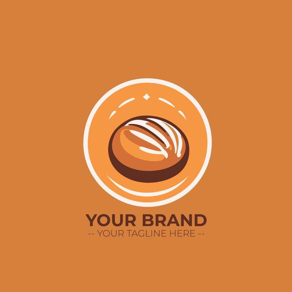 Bakery Store Minimalist Logo Concept vector