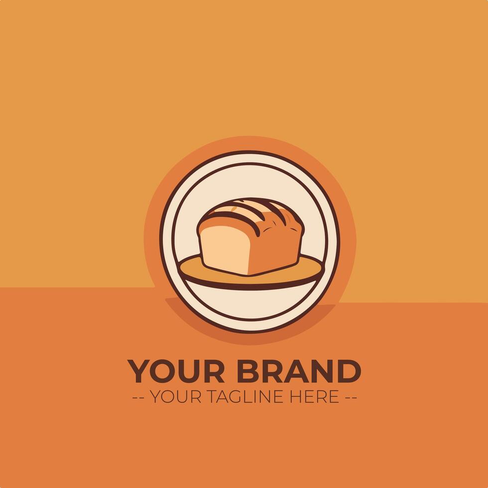 Bakery Store Minimalist Logo Concept vector