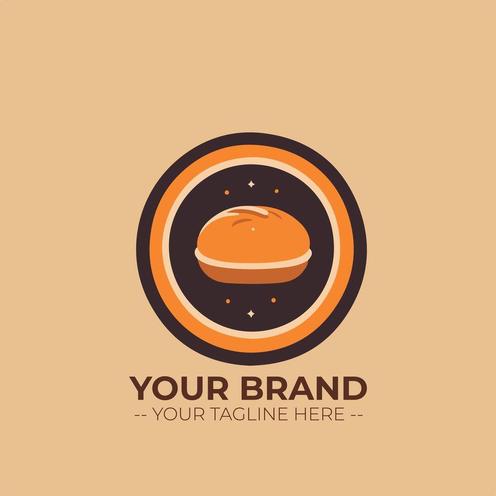 Bakery Store Minimalist Logo Concept vector
