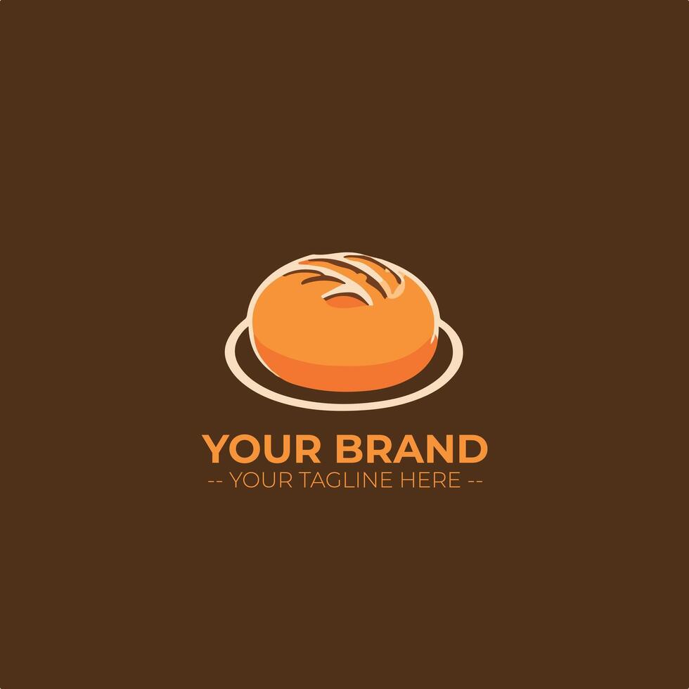 Bakery Store Minimalist Logo Concept vector