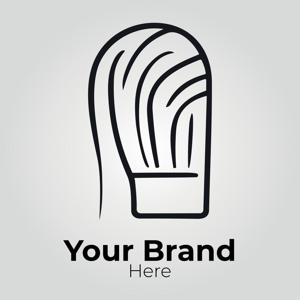 Bread Store Minimalist Logo Concept vector