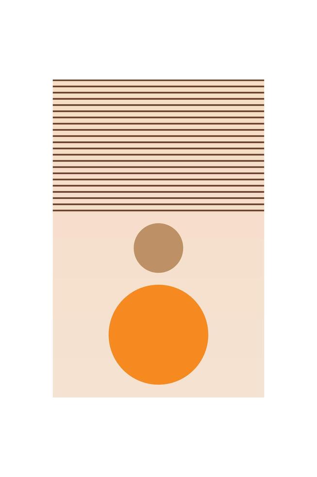 Flat abstract shape boho geometric background vector