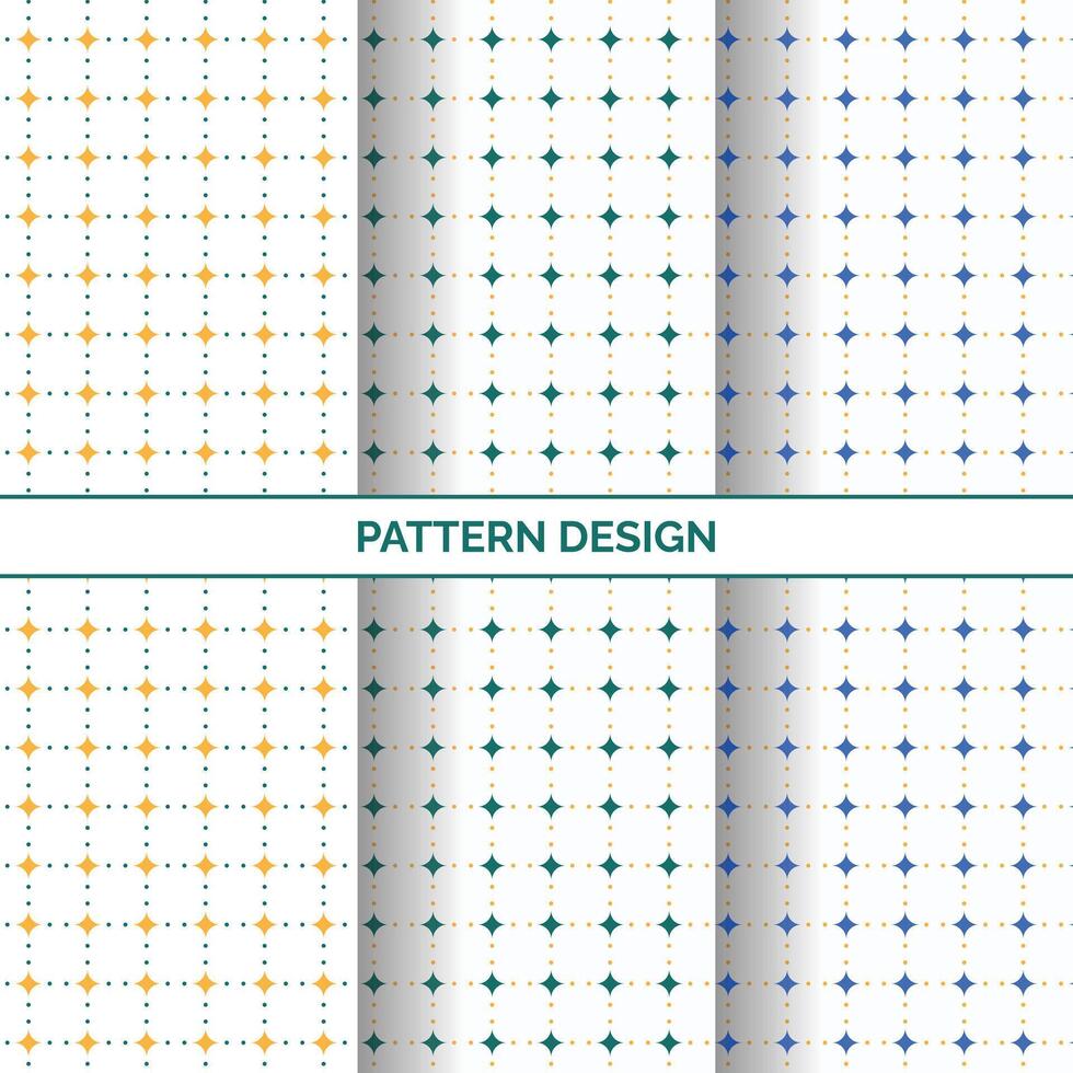 Geometric pattern design. Decorative pattern design. Colorful Fabric patterns vector