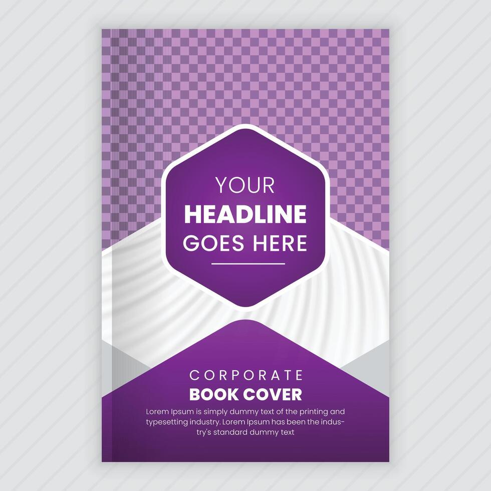 Corporate Business Book Cover Template Design, Company Annual Report, Corporate Profile Design, Business Cover Template vector