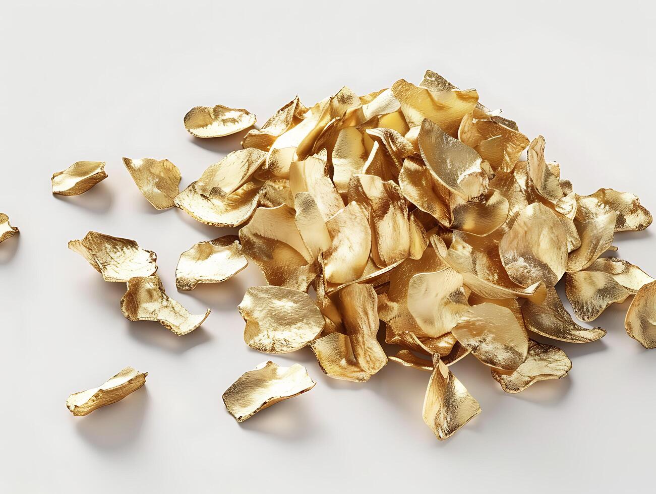 Shimmering gold nuggets in high resolution photo