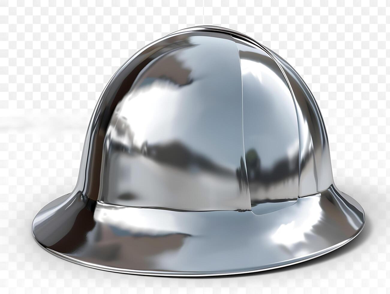 Shiny silver cloche in realistic high resolution photo