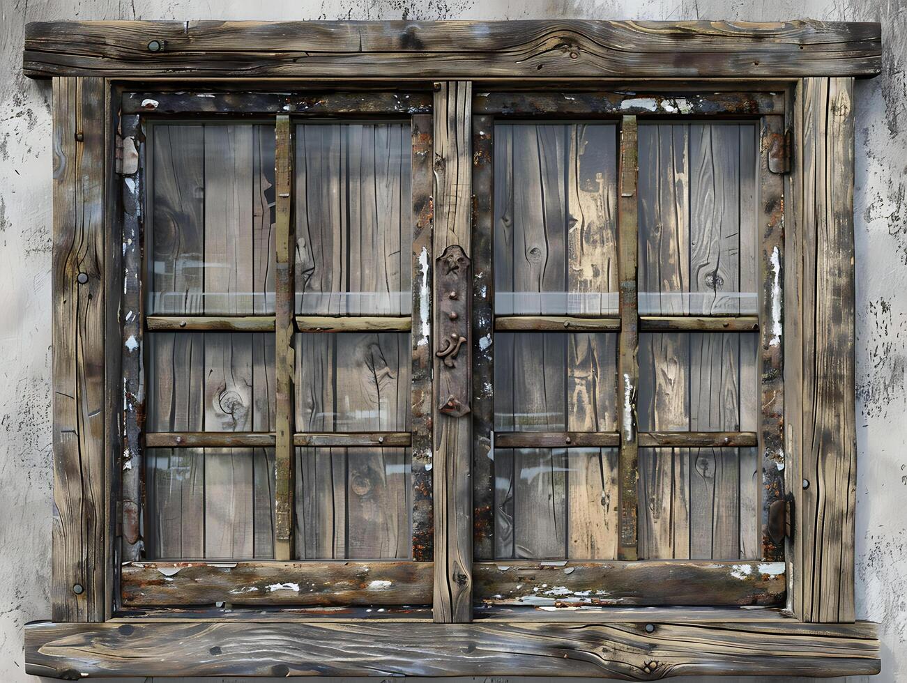 Realistic high resolution image of an old wooden window photo