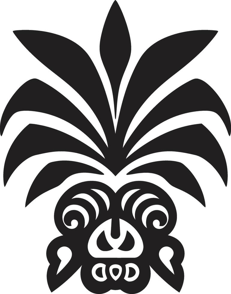 Ancient Adornments Tribal Design in Black Noir Nomad Black Tribal Tattoo Icon vector