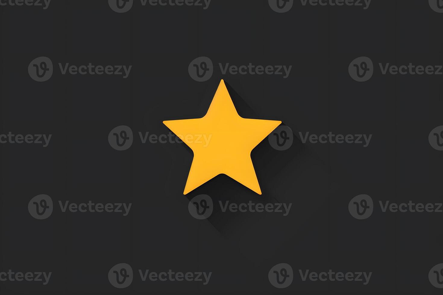 A star symbol casting a long shadow against a dark backdrop photo