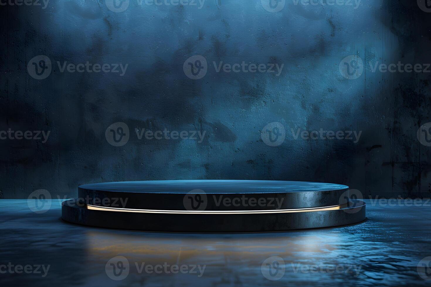 A close up of a round platform on a concrete floor photo
