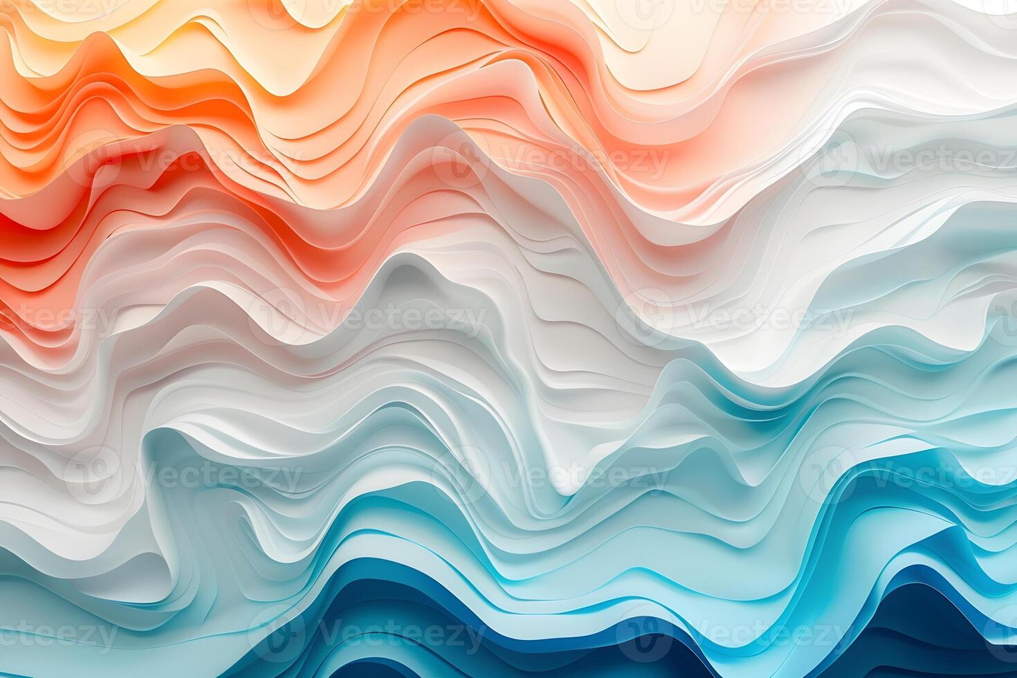Close up of colorful wave pattern on wall photo