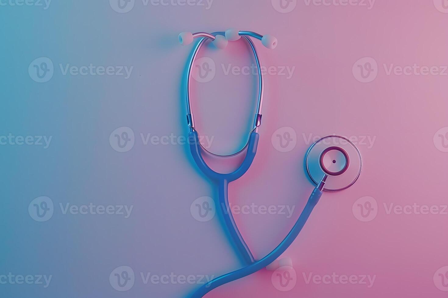 A stethoscope on a colorful background photo