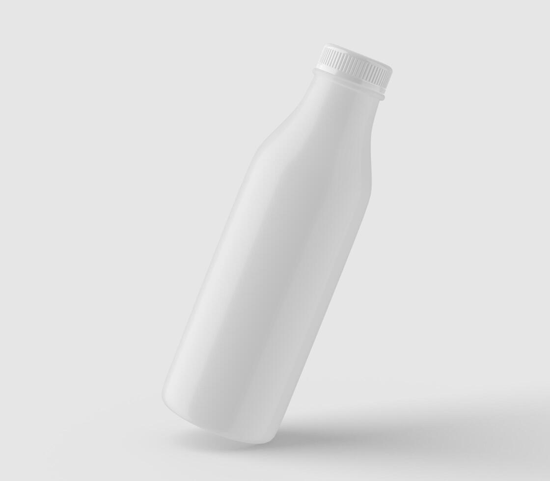 Milk bottle white color photo