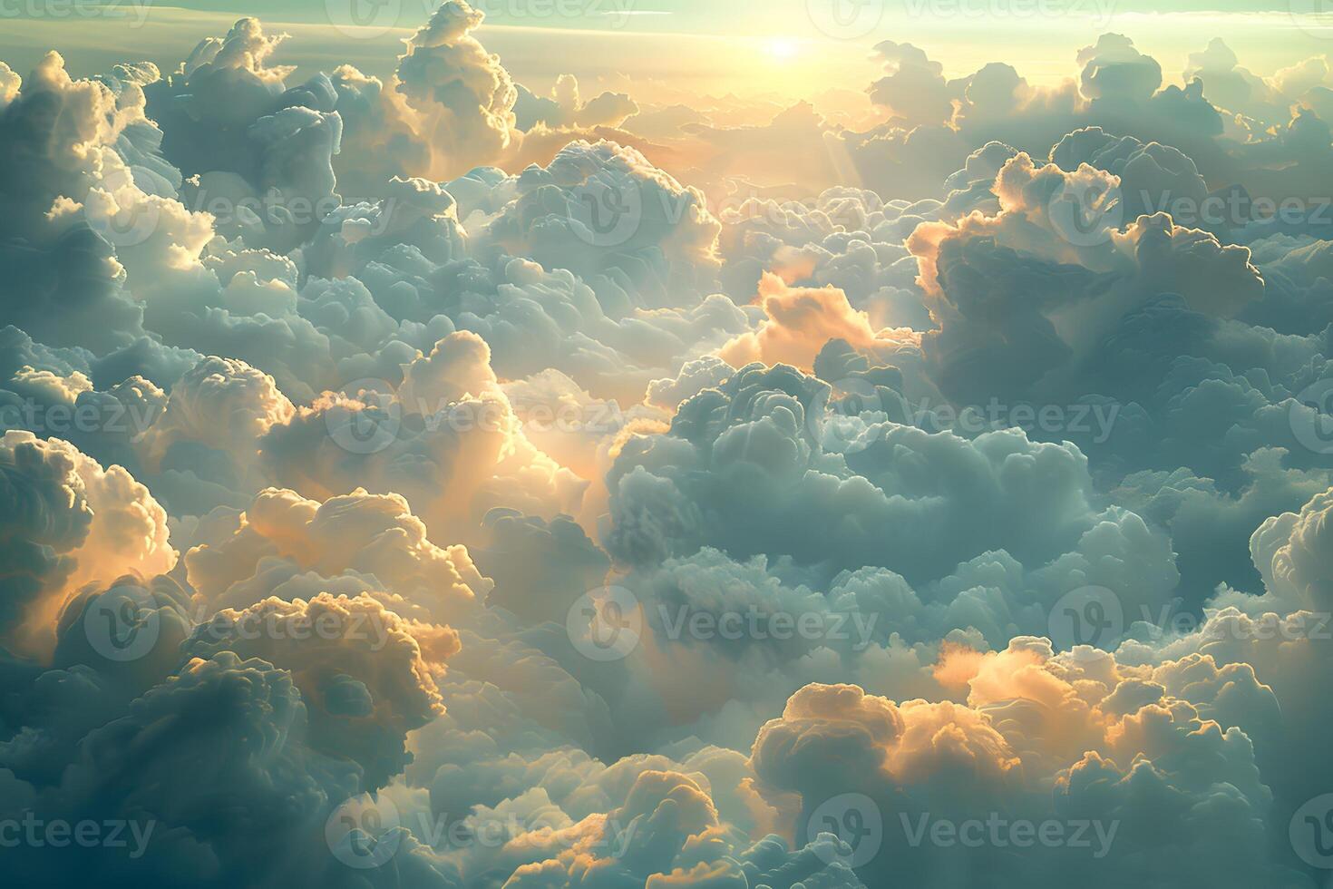 A view of a sky with clouds photo