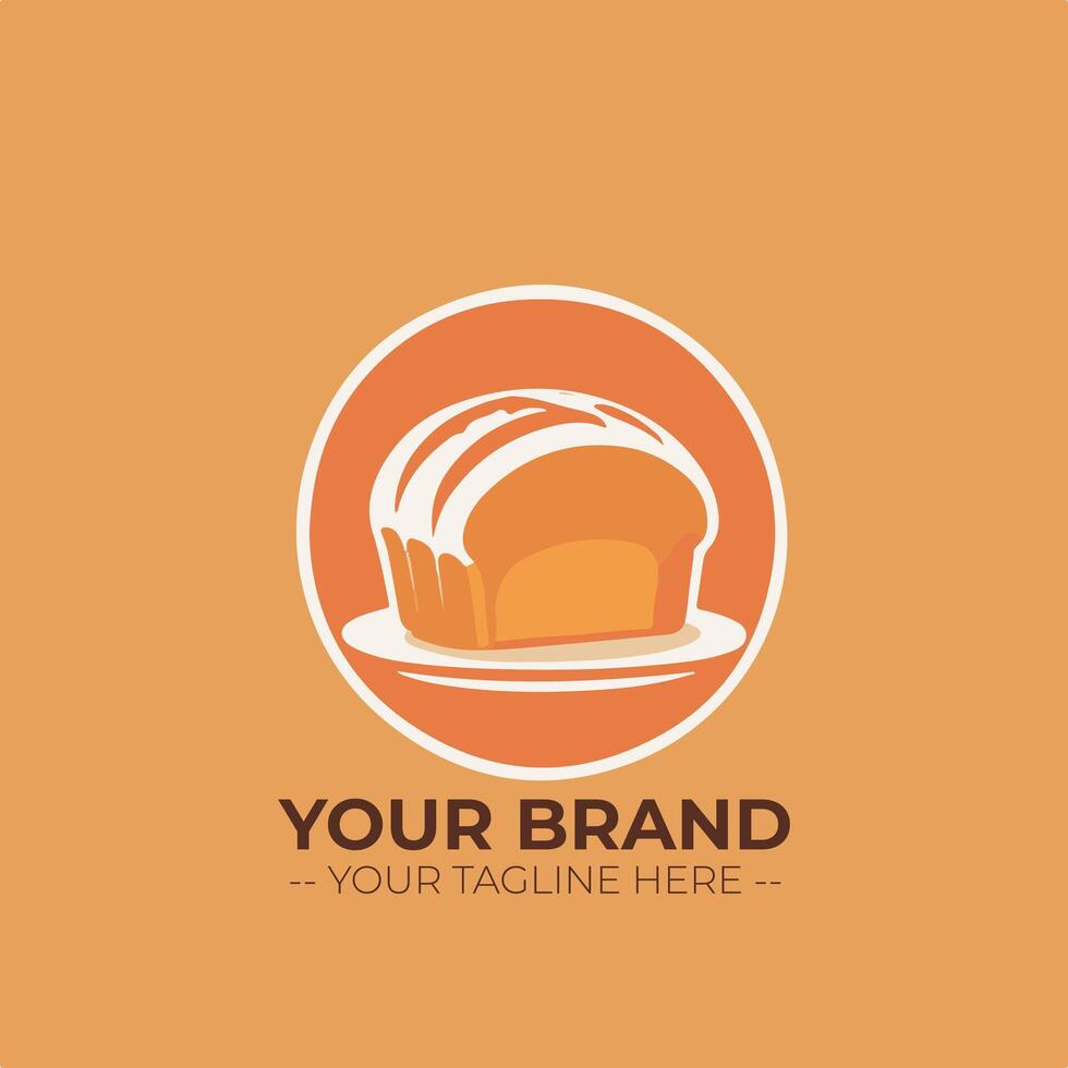 Bakery Store Minimalist Logo Concept vector