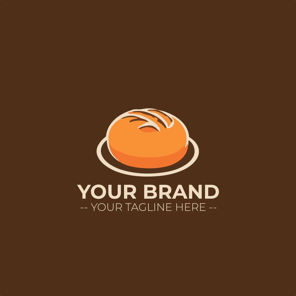 Bakery Store Minimalist Logo Concept vector